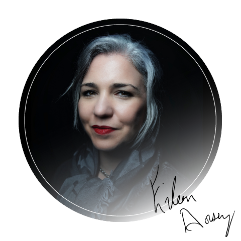 headshot and signature of local artist